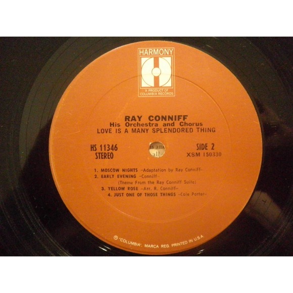 Ray Conniff (11/6/1916-10/12/2002) Love Is A Many Splendored Thing, Harmony 1969 - Picture 6 of 7